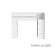 Cubby House Bunk Bed With Open Under Shelves and front ladder