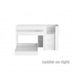 Low Height Loft Bed with End Pull-Out Lower Bed
