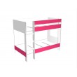 Medium height bunk bed with front ladder