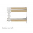 Medium height bunk bed with front ladder