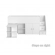 Longwall  Space saver single bed with Cupboards & Drawers