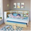 Benalla Single Trundle Bed with wrap around storage shelves