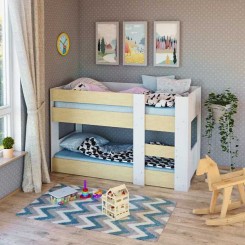 Bunk Bed Compact Mini Low Height - Innovative Design! 