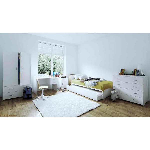 Kids Beds Melbourne Bedroom Package Direct Save Value Bundle Trundle Bed Bedside Table Desk Tallboy Wardrobe