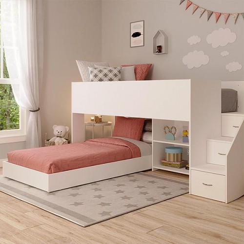Kids Beds Melbourne Kids Loft Bed with Desk Cupboards