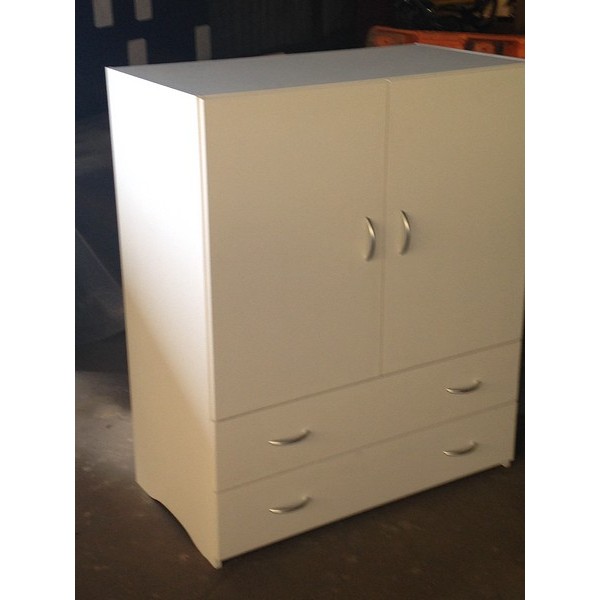 Double Door Kids Wardrobe With 2 Drawers