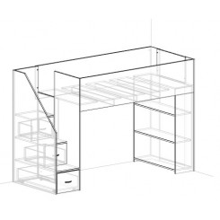 Cubby house Bunk with Easy climb steps Modification