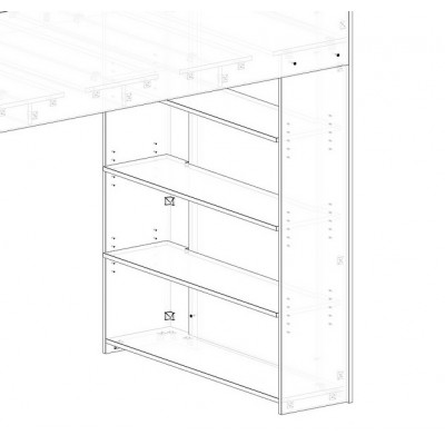 Reduce Under bed bookcase depth by 50mm modification 