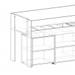 Spacesaver mid height beds - option to replace desk with shelf unit